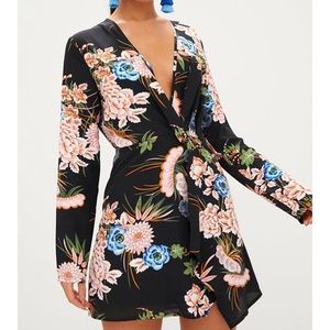 PLT Floral Wrap Dress